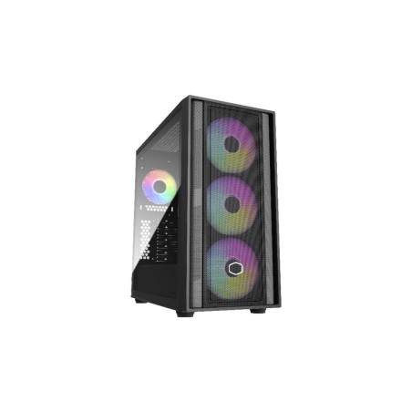 "Cooler Master MasterBox 600 Tower | Expanded ATX | Stylish Black Design | No Power Supply - Perfect for Your Build!"